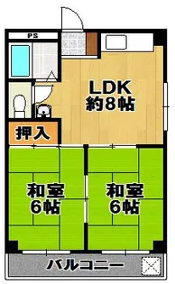 プレアール三軒家東【1階】の間取り