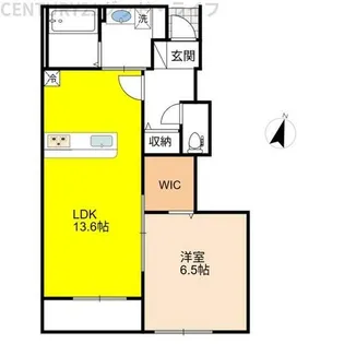 CHARME【102号室】の間取り