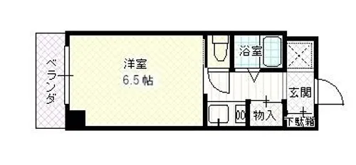 ラフィーネ枚方【103号室】の間取り
