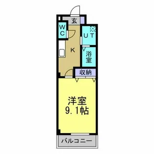 ラヴァーグミディ【1階】の間取り
