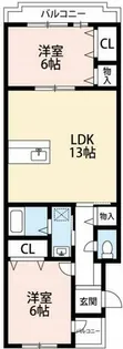 ドミールTF【3階】の間取り