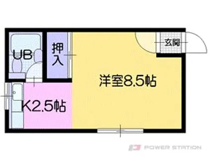グランドハイツA【2階】の間取り