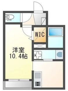 カズールイースト【1階】の間取り