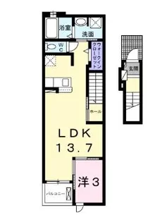 カルム ブランシュ【2階】の間取り