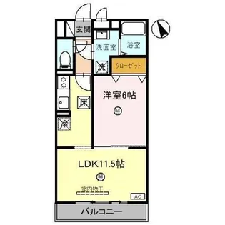 クレセント 栗東市高野【2階】の間取り