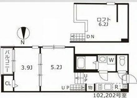 ハーモニーテラス二番Ⅳ【1階】の間取り