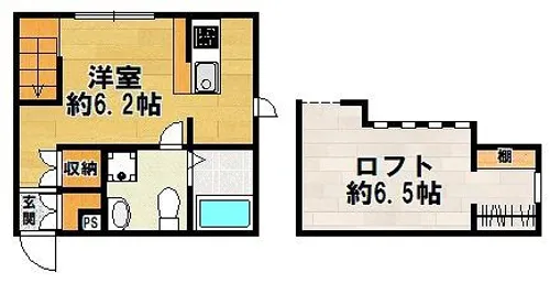 プリマ神戸北【204号室】の間取り