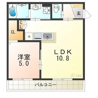 ALEGRIA諏訪ノ森【1階】の間取り