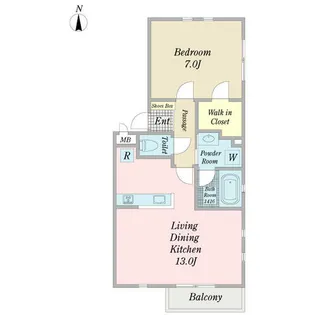 レガーロ陣中【0202号室】の間取り