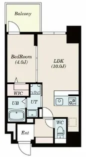 LaDouceur谷町【4階】の間取り