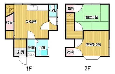 ファミール桂川【A号室】の間取り