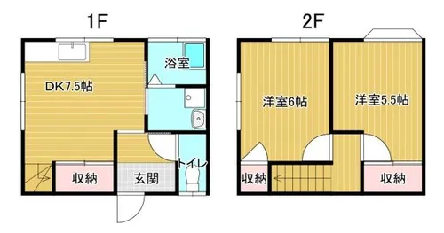 ファミール桂川【A号室】の間取り