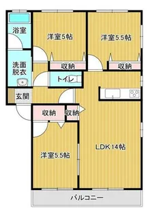 レジデンス【A102号室】の間取り