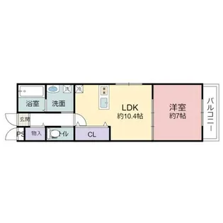 SMILEハイツ鴻池【3階】の間取り