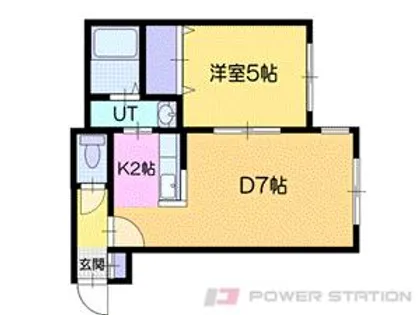 ポラリス文教大前【2階】の間取り