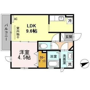 ブリランテ大谷【2階】の間取り