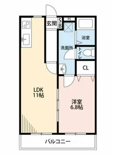 マ・メゾンⅡ【102号室】の間取り