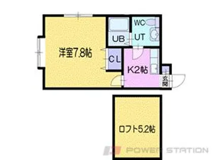 クレステッドビジョン【1階】の間取り