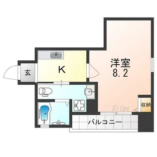 グランドーリア西院【3階】の間取り