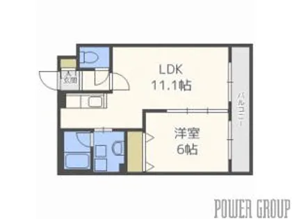 シーサイドガーデン銭函【4階】の間取り