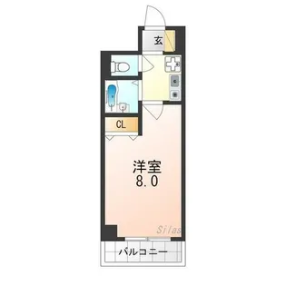 ジュネス二条【3階】の間取り