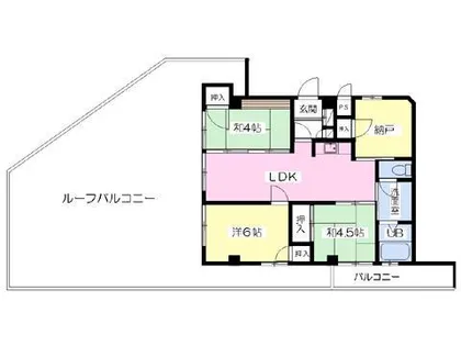 フラワーガーデン【6階】の間取り