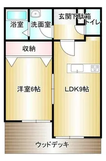 カーサルーチェ【101号室】の間取り