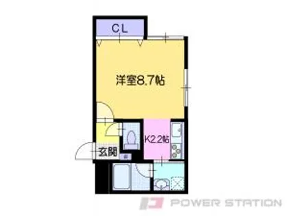 ラ・シュエット住ノ江【1階】の間取り