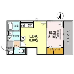 LuSole嵐山【3階】の間取り