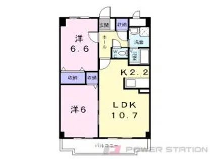 溝ビルⅦ・2000【2階】の間取り