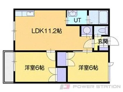ピュアパレスⅡC【2階】の間取り
