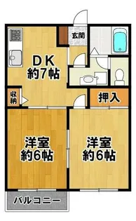 ラッキーコーポ【101号室】の間取り