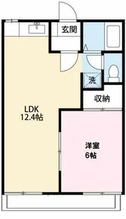 ライトハイツH棟【202号室】の間取り