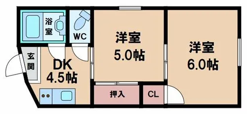 第一岩見マンション【1階】の間取り