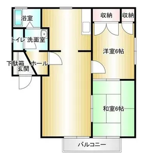 カーサ片島【202号室】の間取り