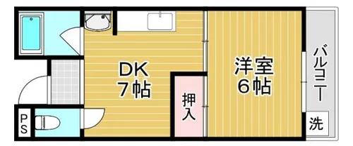 藤村ハイツ2【1階】の間取り