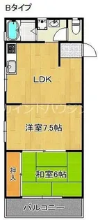 コーポ桜ヶ丘【1階】の間取り