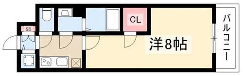 エスリード新栄グランラグジェ【9階】の間取り