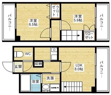 NLC新大阪【1階】の間取り