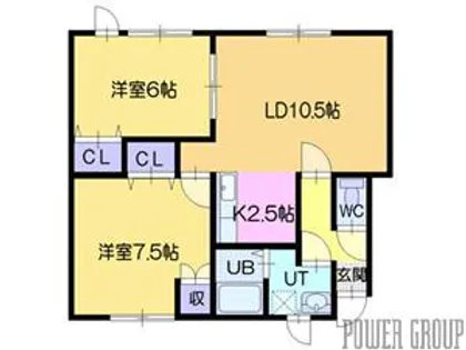 フローラルハイツ【2階】の間取り