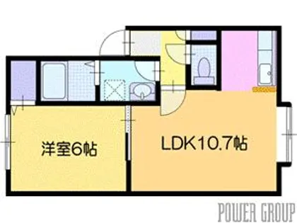 ロワ・ソレイユ【2階】の間取り