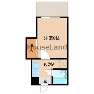 メゾンフェリス栄谷【122号室】の間取り