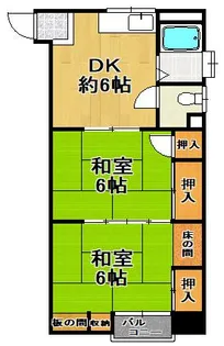 桧マンション【4階】の間取り
