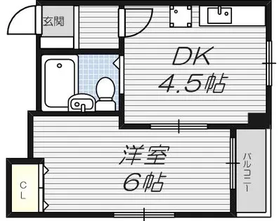 中ノ島ハイム【9階】の間取り