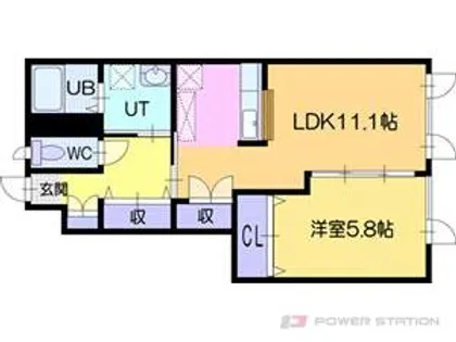 ルピナス・ラ・メゾン【1階】の間取り