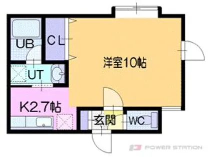 インセンスリヴァー04【2階】の間取り