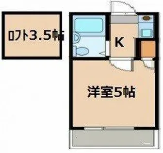 パレス海老山【1階】の間取り