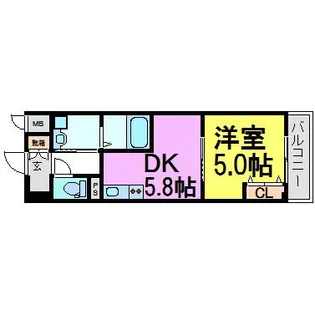 ファーストエフレシア立花2【3階】の間取り