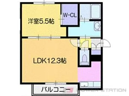 パッシブプレイス A・B【3階】の間取り