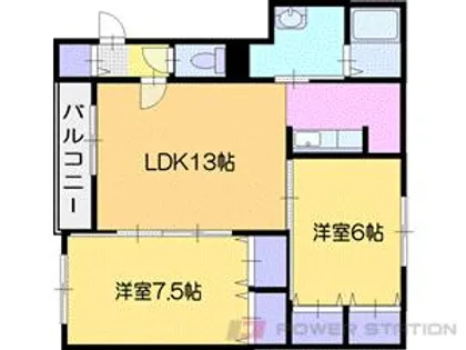 パッシブプレイスC棟【2階】の間取り